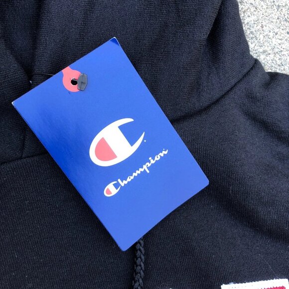 CHAMPION San Diego State Mom Hoodie Sweatshirt LARGE Black Block Letters NWT - Picture 5 of 7